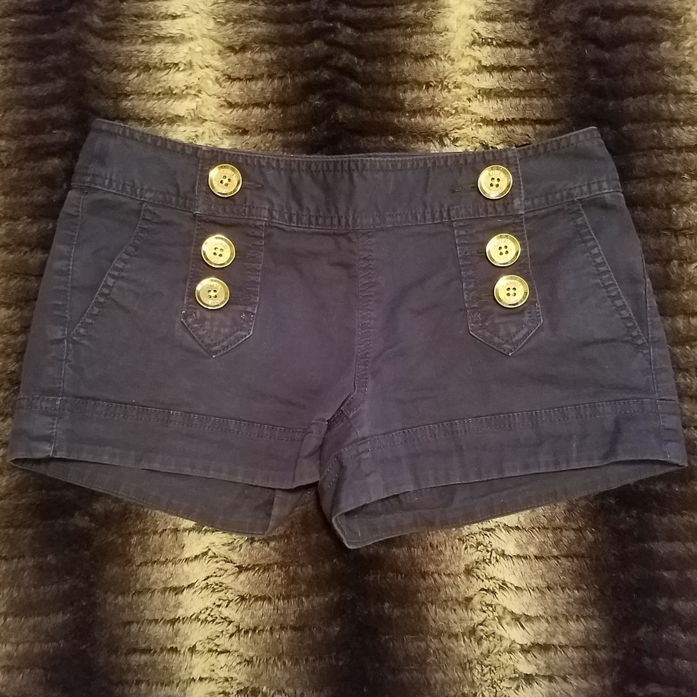 Express navy dress shorts